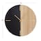 Black Contemporary Abstract Wall Clock, 24" x 2" x 24"